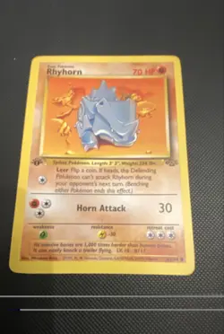 Rhyhorn 61/64 Jungle -1st Edition Pokemon - Image 1