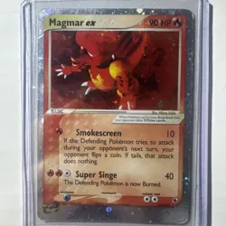 Pokemon Ruby & Sapphire ex Magmar ex 100/109 Moderately Played - Image 1