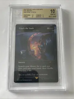 MTG Magic the Gathering BGS 10 Pristine FOIL BORDERLESS GRIM TUTOR from SLD - Image 1