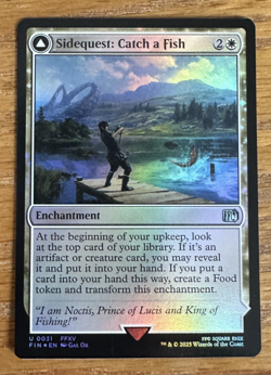 MTG Final Fantasy, Sidequest: Catch a Fish / Cooking Campsite - Foil - Image 1