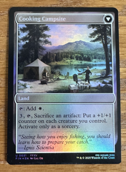 MTG Final Fantasy, Sidequest: Catch a Fish / Cooking Campsite - Foil - Image 2