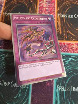 Yu-Gi-Oh! Malevolent Catastrophe NKRT-EN033 Platinum Rare Limited Near Mint - Image 2