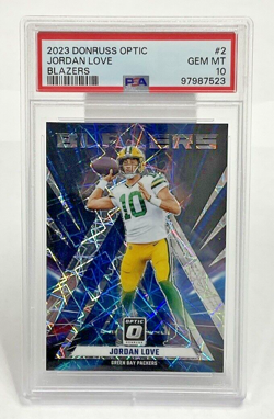 2023 Donruss Optic Jordan Love Blazers #2 PSA 10 Packers - Image 1