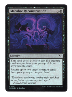 MTG-Macabre Reconstruction-Murders at Karlov Manor-93-Near Mint-Foil - Image 1