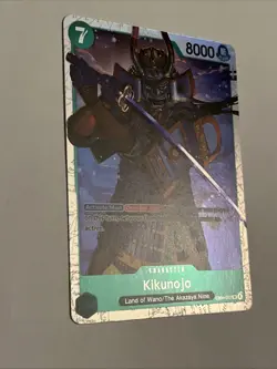 Kikunojo Super Rare (SR) EB04-012 The Azure Sea's Seven English Foil - Image 2