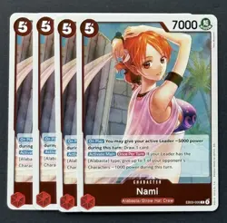 One Piece TCG Nami EB03-006 Foil Playset x4 - Image 1