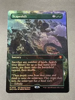 MTG Scapeshift Borderless Foil Special Guests Outlaws Thunder Junction 34 NM - Image 1