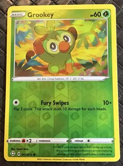 POKEMON CARD GROOKEY 11/72 Reverse Holo 2021 - Image 1