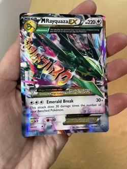 Pokemon Card M Rayquaza EX #76/108 Roaring Skies Holo MP - Image 2