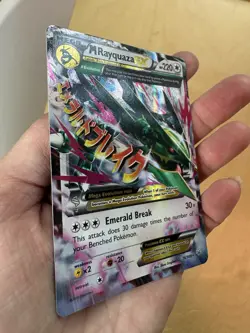 Pokemon Card M Rayquaza EX #76/108 Roaring Skies Holo MP - Image 3