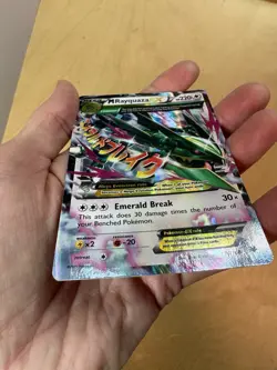 Pokemon Card M Rayquaza EX #76/108 Roaring Skies Holo MP - Image 4