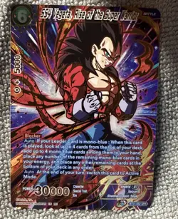 SS4 Vegeta, Rise of the Super Warrior BT11-052 SPR Dragon Ball Card English - Image 1
