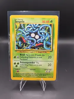 Pokemon TCG Tangela Base Set, Unlimited Common Card 66/102 - Image 1