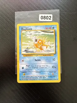 Pokemon TGC Magikarp 35/102 Base Set Pokemon Non-Holo Card - Image 1