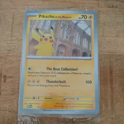 Pokemon Tcg Pikachu At The Museum Promo Card English Oversize - Image 1