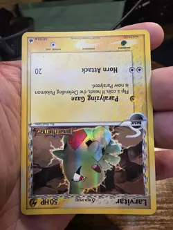 Larvitar Delta Species Stamped Reverse Holo Card 52/101 Dragon Frontiers MP - Image 5