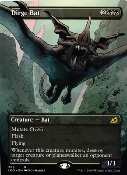 MTG TCG - Dirge Bat (Showcase) 289 Ikoria: Lair of Behemoths - NM - Image 1