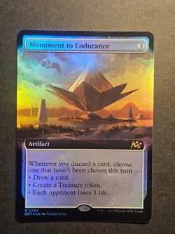Monument to Endurance (Extended Art) R Aetherdrift 0394 Foil NM - Image 1