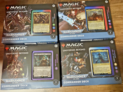 Magic the Gathering MtG Warhammer 40,000 40k Commander Decks Set of 4 *NEW* - Image 1