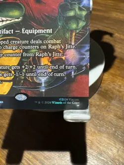 Raph's Jitte - Umezawa's Jitte (Borderless) TMNT-Foil-Nm- Magic the Gathering - Image 4