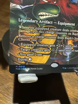 Raph's Jitte - Umezawa's Jitte (Borderless) TMNT-Foil-Nm- Magic the Gathering - Image 5