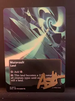 Mutavault - signed mtg artist proof - borderless poster - Image 1