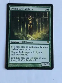 MTG Magic the Gathering English Zendikar Oracle of Mul Daya NM - Image 1