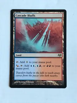 MTG Magic the Gathering English Eventide Cascade Bluffs LP - Image 1