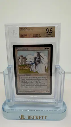 1993 Magic: The Gathering - Limited Edition Beta WHITE KNIGHT BGS 9.5 - MTG MINT - Image 1