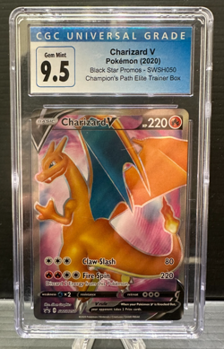 Pokemon Charizard V SWSH Black Star Promo SWSH050 Holo Promo CGC 9.5 - Image 1