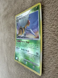 2009 Pokemon TCG Rising Rivals Beedrill Lv.47 HP 110 Reverse Holo 15/111 MP - Image 2