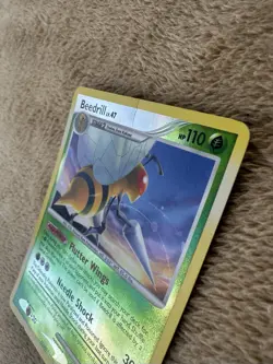 2009 Pokemon TCG Rising Rivals Beedrill Lv.47 HP 110 Reverse Holo 15/111 MP - Image 3