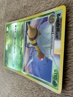 2009 Pokemon TCG Rising Rivals Beedrill Lv.47 HP 110 Reverse Holo 15/111 MP - Image 4