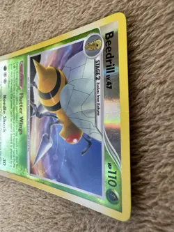 2009 Pokemon TCG Rising Rivals Beedrill Lv.47 HP 110 Reverse Holo 15/111 MP - Image 5
