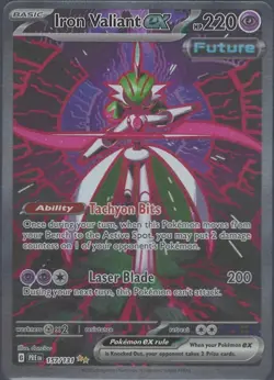 Pokemon Prismatic Evolutions Iron Valiant EX 157/131 Special Illustration Rare - Image 1