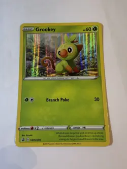Pokemon TCG Grookey Holo SWSH001 Sword & Shield Promo - Image 1