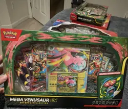Pokemon Mega Venusaur EX Premium Collection 2-Pack Box English - Image 1