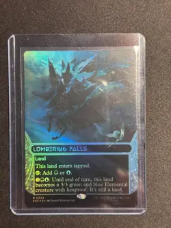 Edge of Eternities: Stellar Sights Lumbering Falls FOIL (Borderless) #24 MTG NM - Image 1