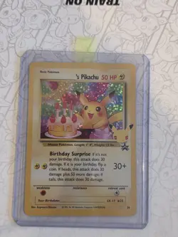 POKEMON TCG BIRTHDAY PIKACHU 24 BLACK STAR PROMO HOLO NM CELEBRATIONS - Image 2