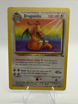 Pokemon - Fossil Non Holo Rare Dragonite 19/62 - Image 1