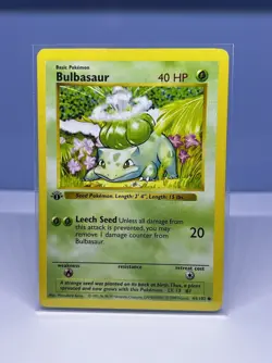 Pokemon 1st edition Base Set Bulbasaur 44/102 NM-LP - Read description - Image 1