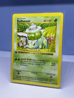 Pokemon 1st edition Base Set Bulbasaur 44/102 NM-LP - Read description - Image 2