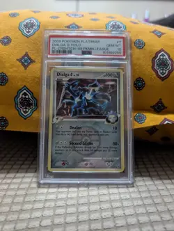 2009 Pokemon Platinum Dialga G-Holo 7/127 Crosshatch Pokemon League - PSA 10 - Image 1