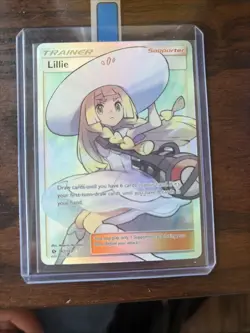 Pokemon TCG Lillie 147/149 SM Base Set Holo Full Art Ultra Rare English 2017 - Image 1