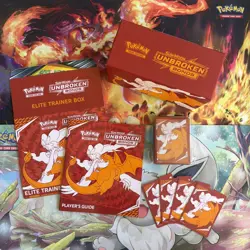 Pokemon TCG Sun & Moon Unbroken bonds 2019 ETB w/ Dividers & Sleeves *EMPTY* - Image 1