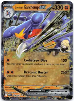 Cynthia's Garchomp ex 104/182 Destined Rivals - Image 1