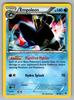 Empoleon (Battle Arena Deck Exclusive) 38 162 R Deck Exclusives Pokemon LP - Image 1