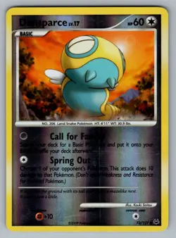 Dunsparce 73/127 Common Platinum Pokemon MP - Image 1