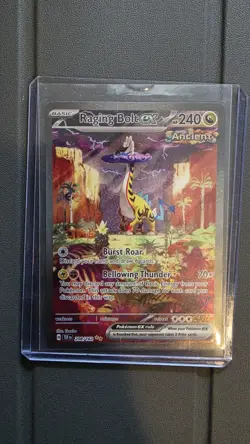 Pokemon TCG Raging Bolt EX 208/162 --SIR --Temporal Forces --Near Mint - Image 1