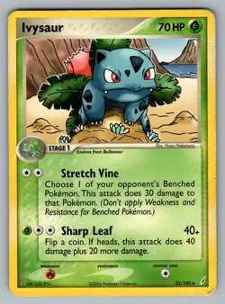 Ivysaur 35/100 Uncommon Crystal Guardians Pokemon MP - Image 1